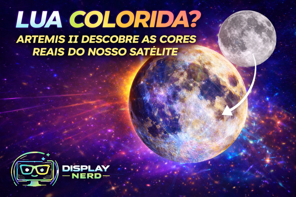 Lua colorida? Missão Artemis II revela detalhes surpreendentes sobre nosso satélite natural
